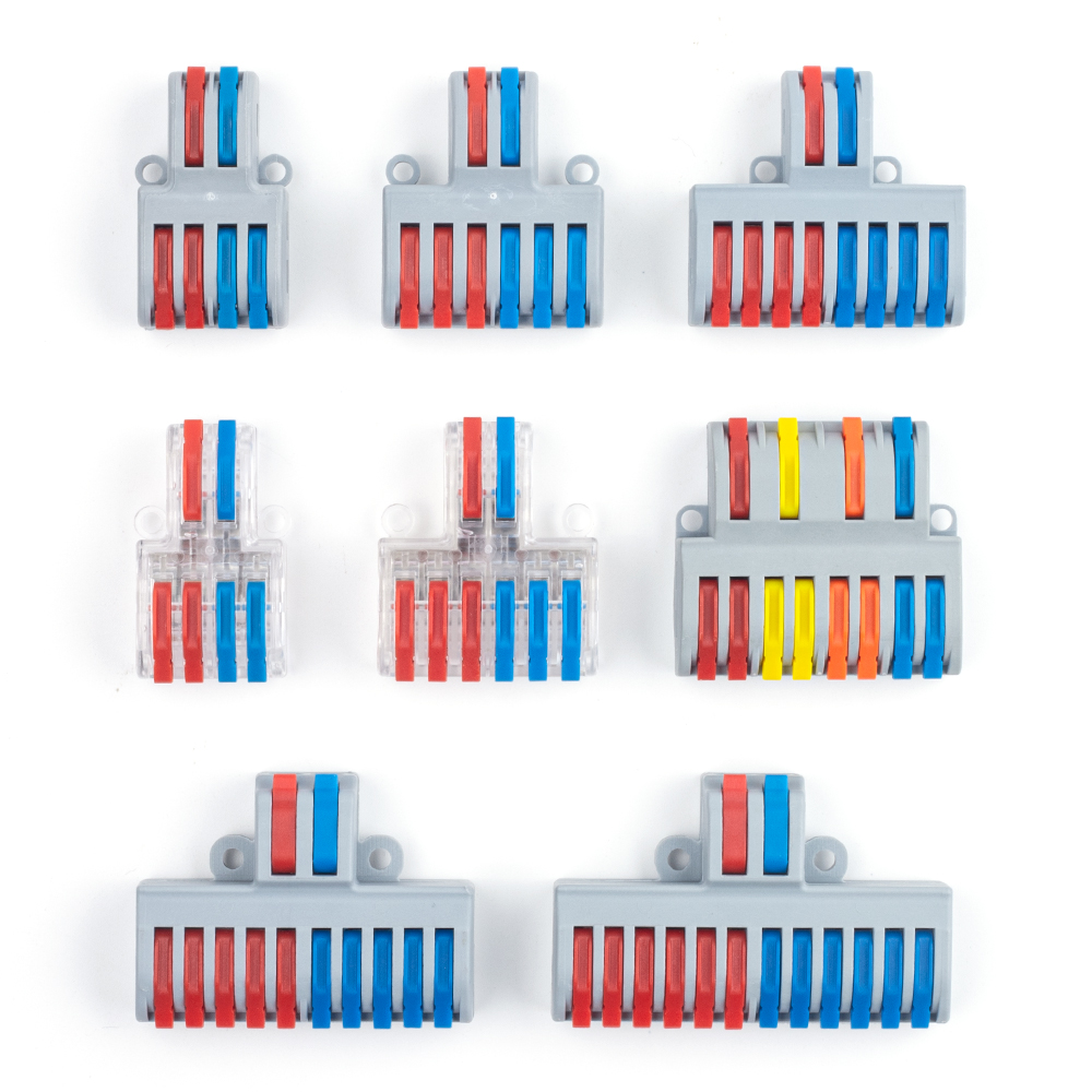 Threadless Push Pin - Schnellverbinder Universal-Elektrokabel Push-in-Klemmenblock Leiterhebel Crimp SPL