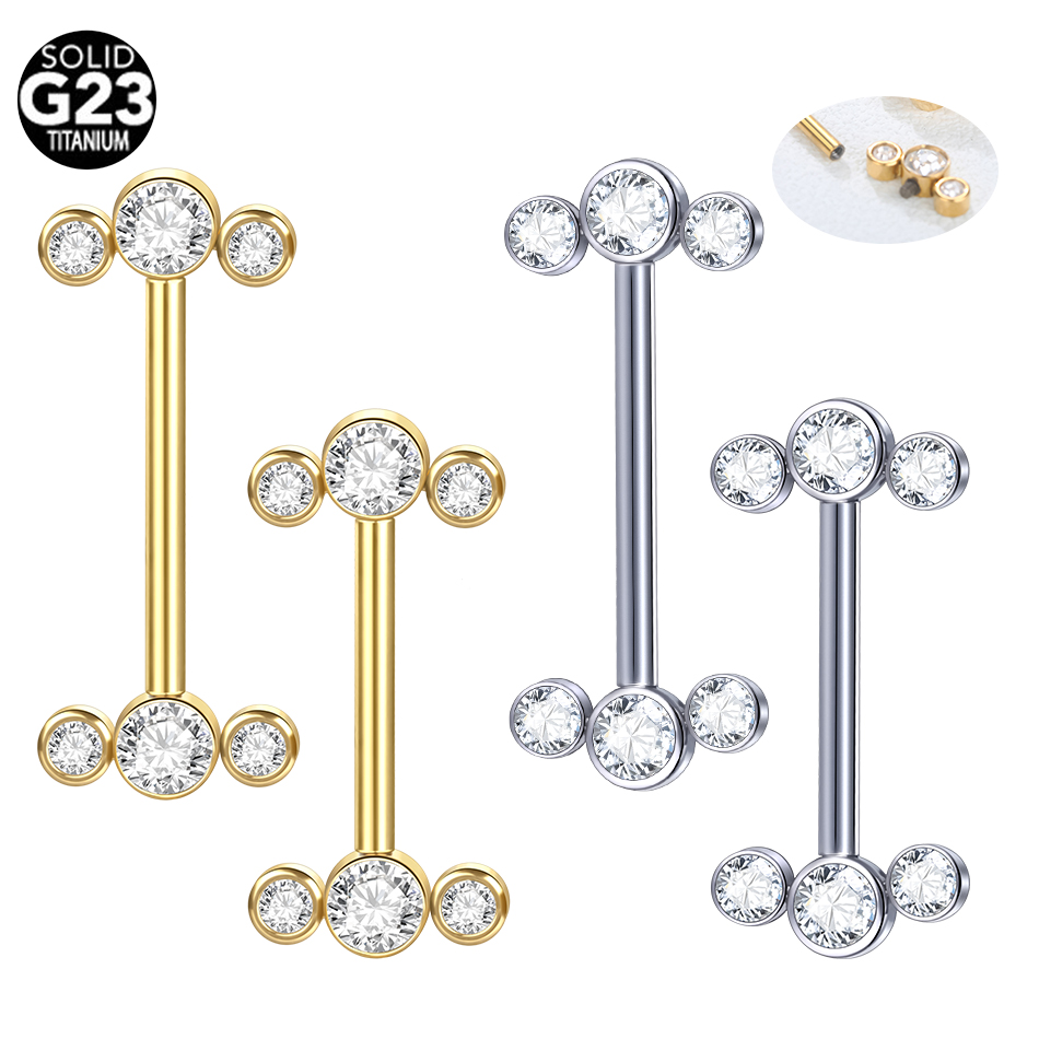Body Jewelry Changing Kit - 1/5PCS G23 Titan PIERC Gold Farbe