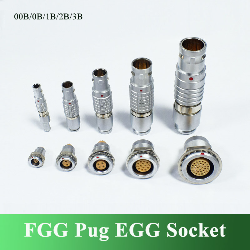 Threadless Push Pin - FGG EGG Metall-Steckverbinder mit Push-Pull-Selbstverriegelung, kompatibel