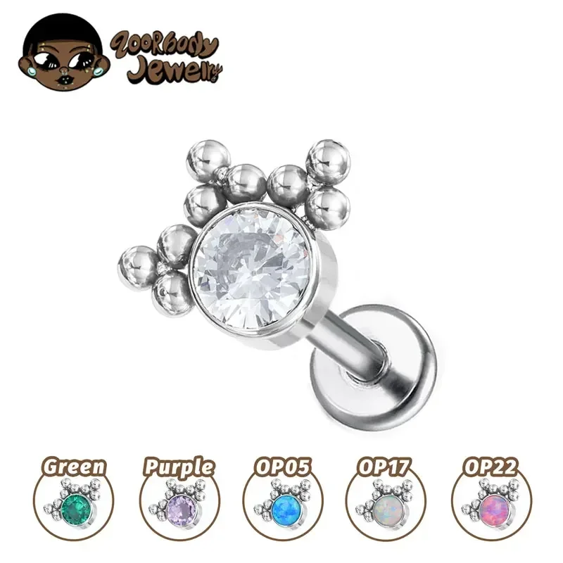 Body Jewelry Implant Grade Titanium - G23 ASTM F136 Implantatqualität Titan Opal