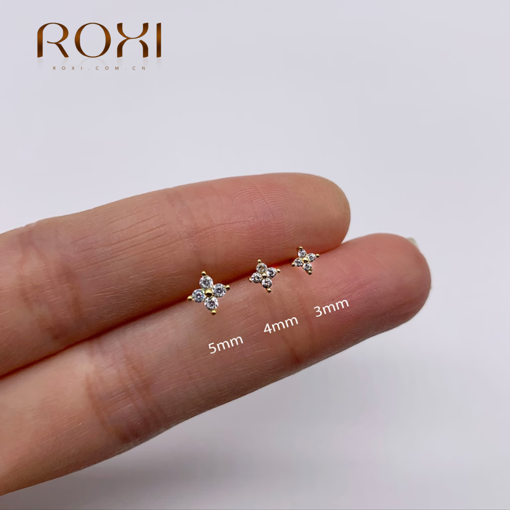 Body Jewelry Kit - Roxi 925 Sterling Silber Ohrring Set