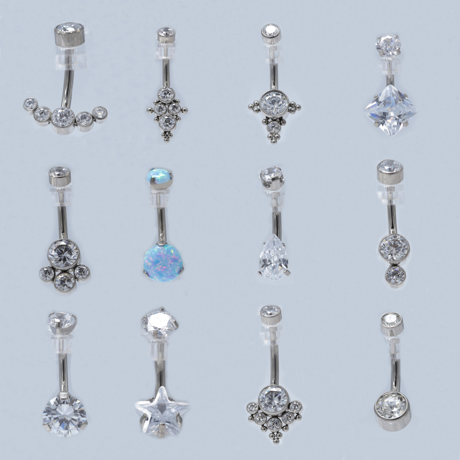 Body Jewelry Implant Grade Titanium - 14g Titan Bauchnabel Ring Astm F136