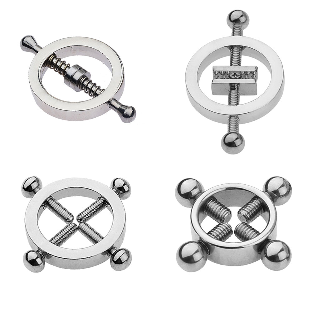 Body Jewelry Barbell - Lustig Nippel Ringe Edelstahl Clip auf