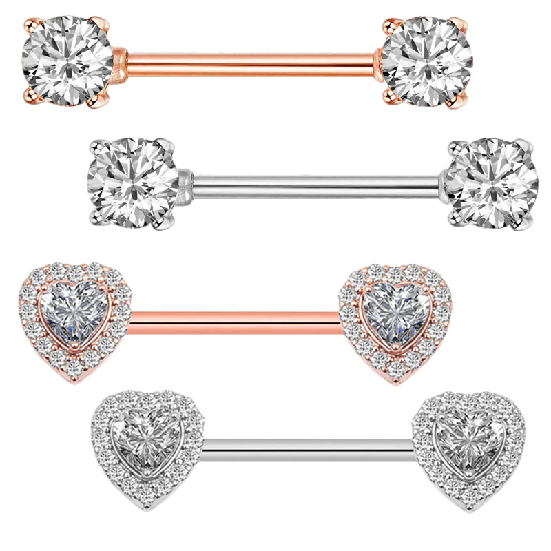 Body Jewelry Quality - 2Pcs Mode Hohe Qualität Zirkon Nippel