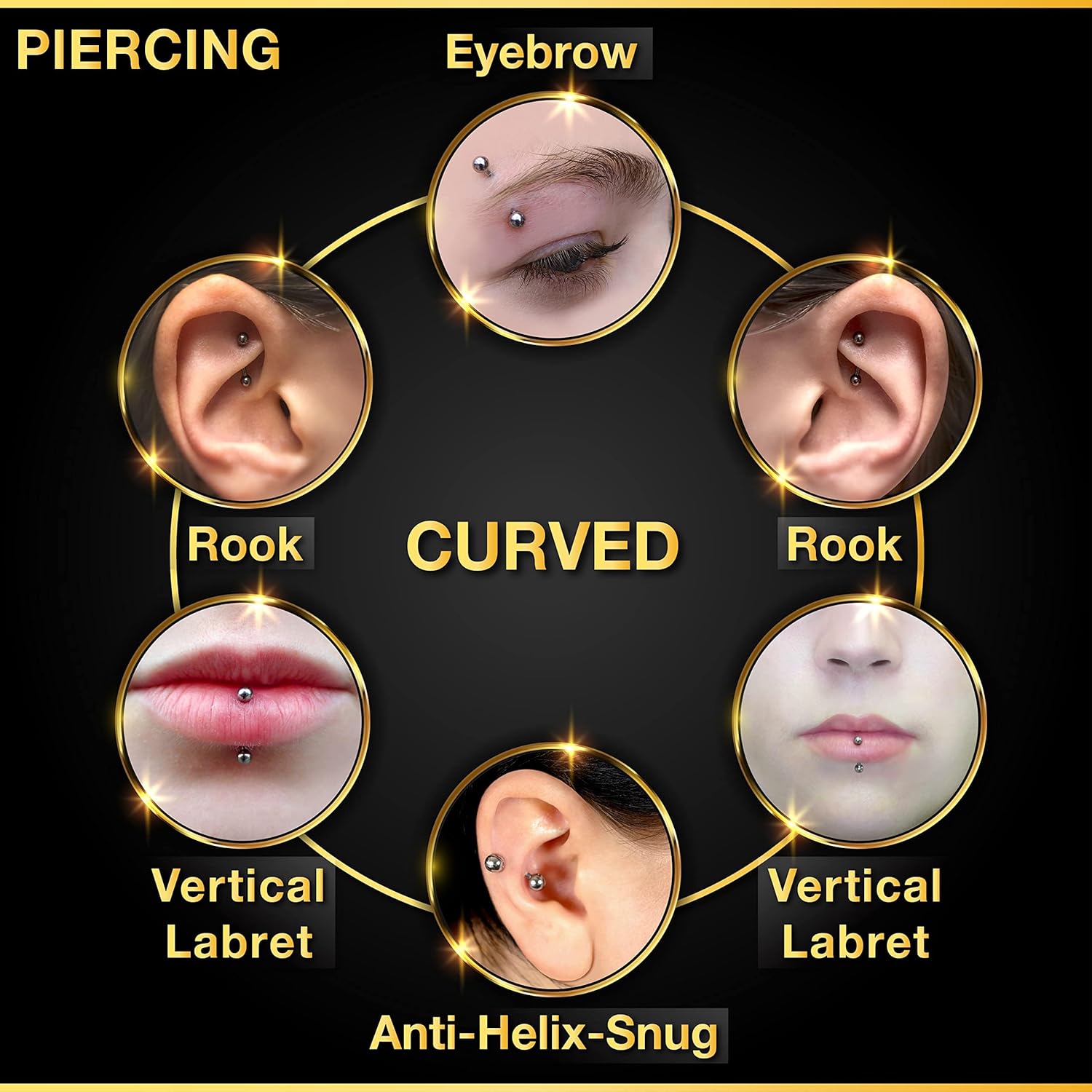 32-teiliges Set aus chirurgisc – Body Jewelry Changing Kit Bewertung und Preis