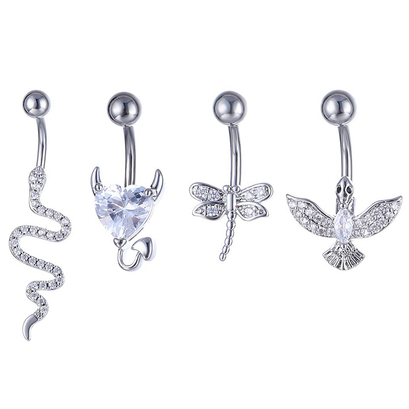 Kristall Bauchnabel Ring Tier  – Body Jewelry Barbell Bewertung und Preis