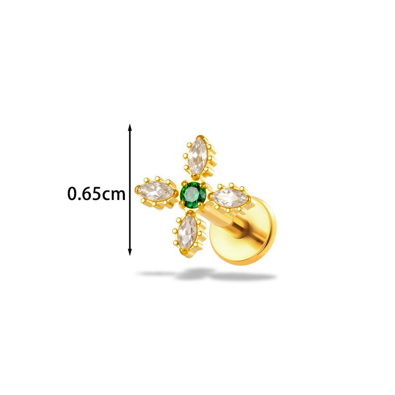 1 Stück G23 Titan 16G Blumen-C – Body Jewelry Implant Grade Titanium Bewertung und Preis