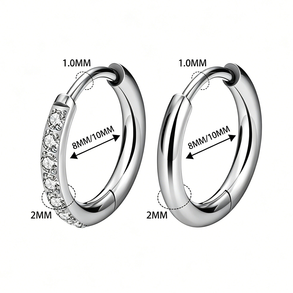 ASTM F136 G23 Titan-CZ-Kreolen – Body Jewelry Quality Bewertung und Preis
