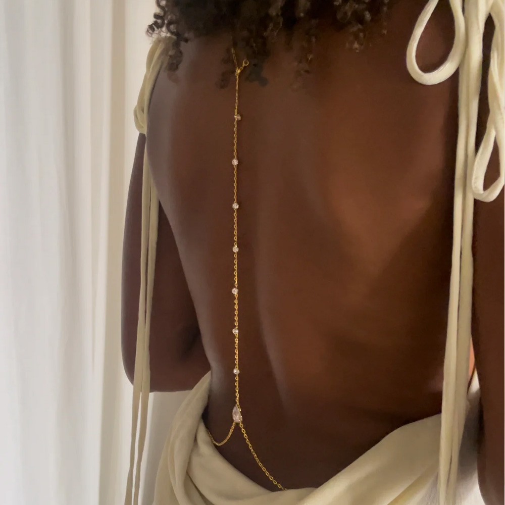 Stonefans Luxus Wassertropfen  – Body Jewelry For Backless Dress Bewertung und Preis