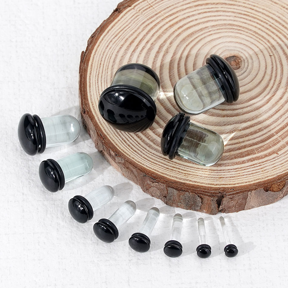 2 Stück Glas-Ohrmessgeräte, De – Body Jewelry Kit Bewertung und Preis