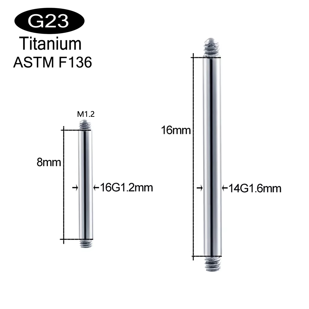 10 Stück/Set ASTM F136 implant – Body Jewelry Implant Grade Titanium Bewertung und Preis
