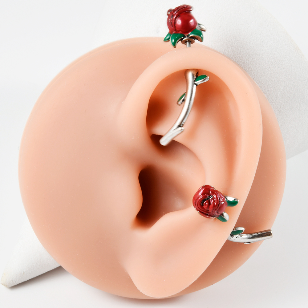 1pc chirurgischen Stahl rote R – Body Jewelry Barbell Bewertung und Preis