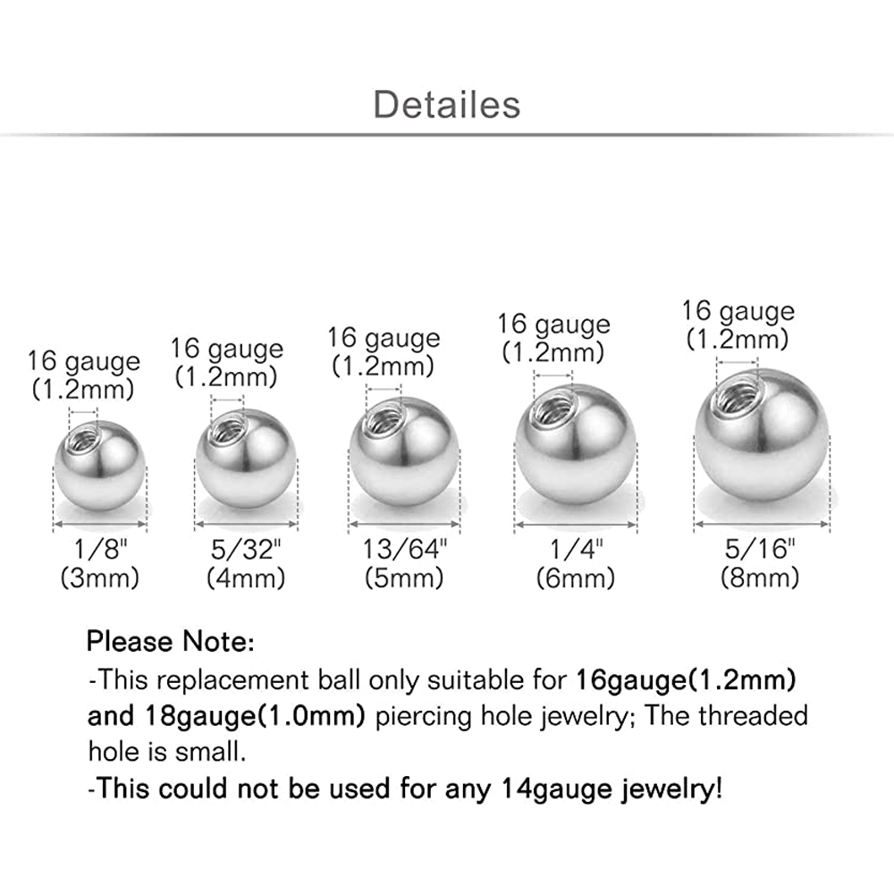 20 stücke Ersatz Bälle Körper  – Body Jewelry Barbell Bewertung und Preis