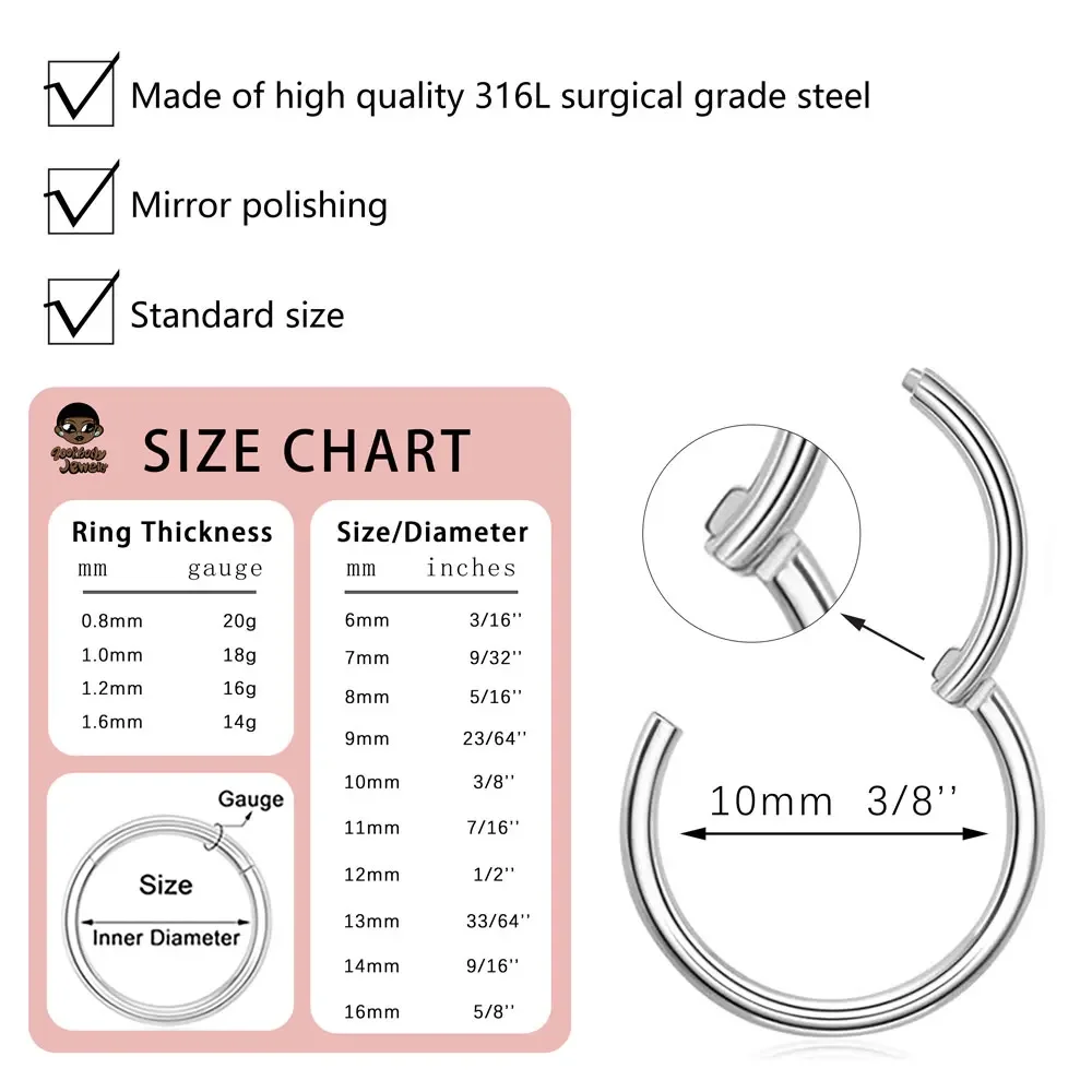 10 Stücke 316L Edelstahl Nasen – Body Jewelry Quality Bewertung und Preis