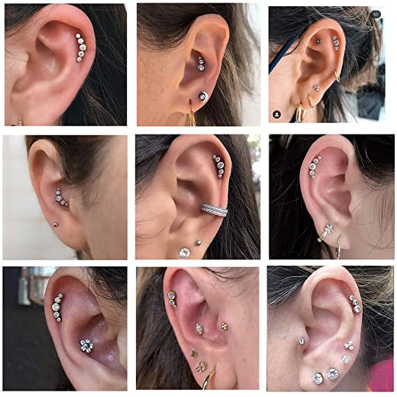 1PCS Kristall Knorpel Piercing – Body Jewelry Barbell Bewertung und Preis