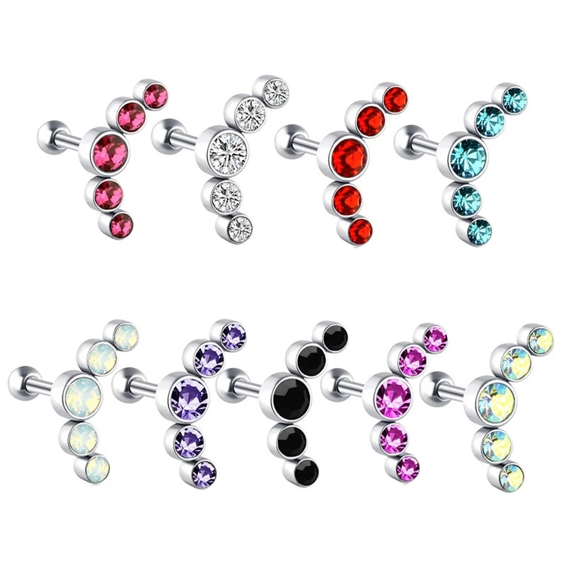 1PCS Kristall Knorpel Piercing – Body Jewelry Barbell Bewertung und Preis