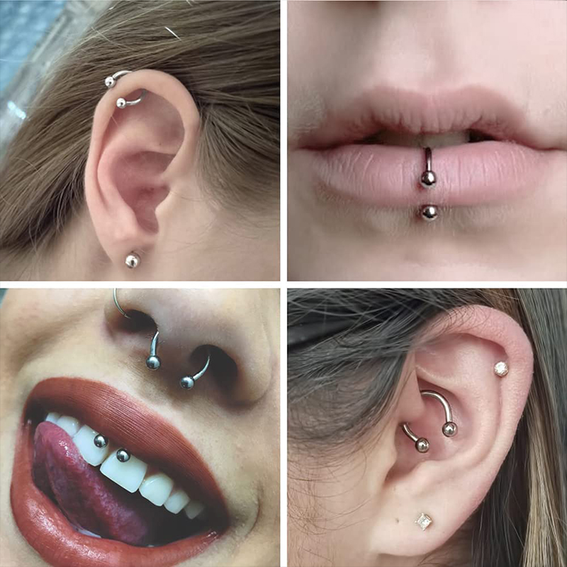 5 Stück/Set Edelstahl 18G Hufe – Body Jewelry Barbell Bewertung und Preis