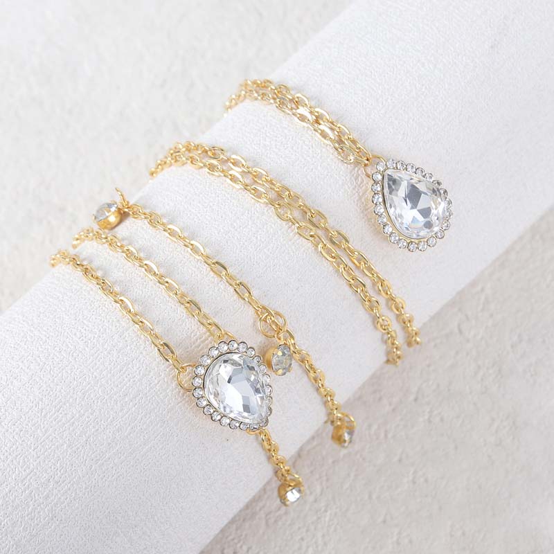 Goldene Tropfenförmige Kristal – Body Jewelry For Backless Dress Bewertung und Preis