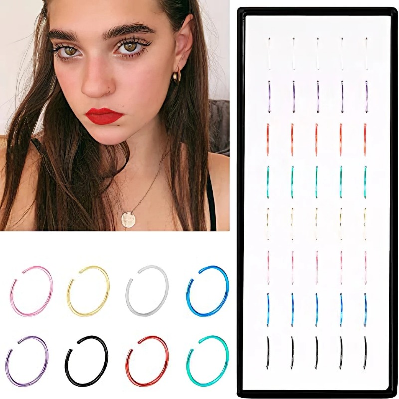 40/60PC Edelstahl Gerade L Nas – Body Jewelry Changing Kit Bewertung und Preis