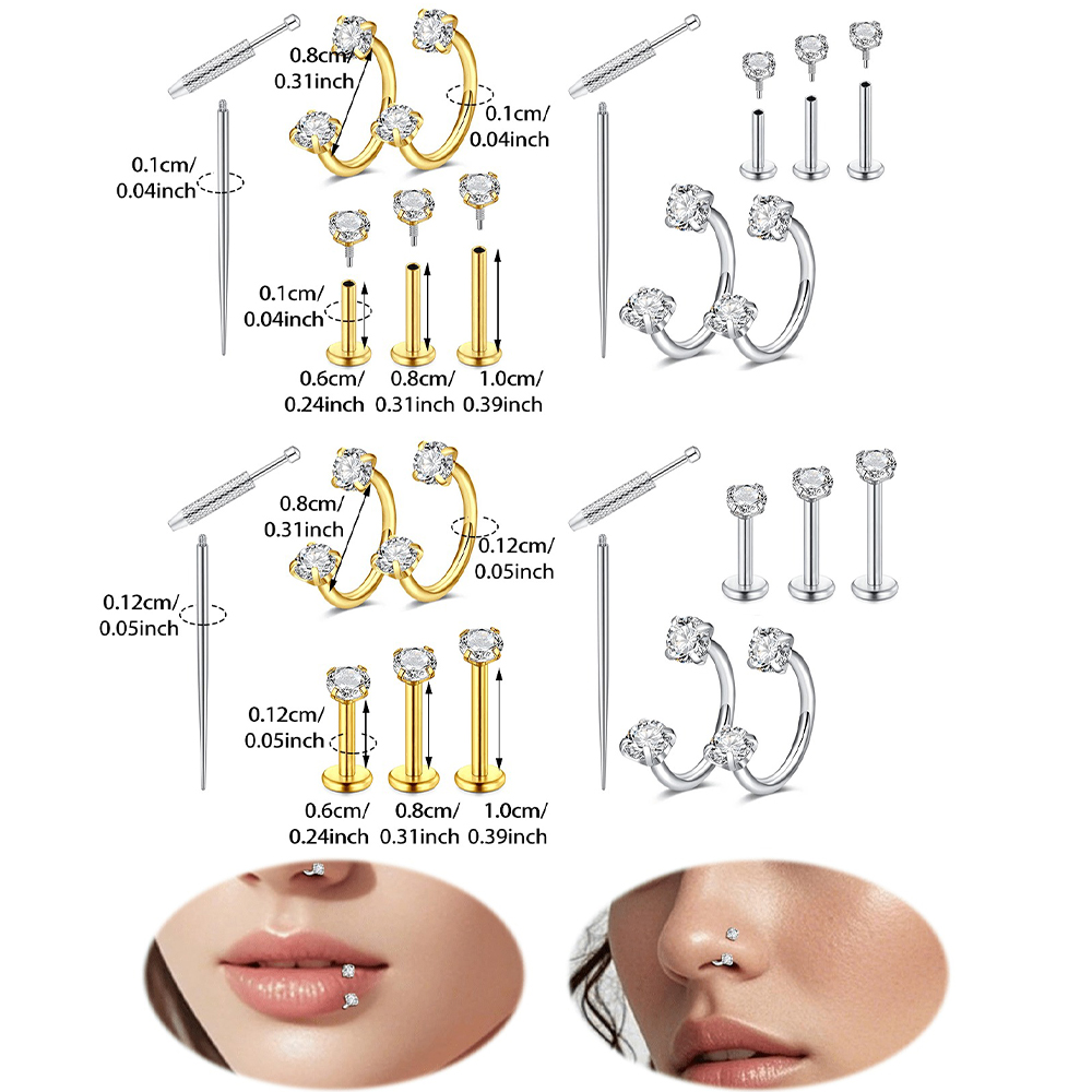 Hufeisen Nasenringe Hoops Nase – Body Jewelry Kit Bewertung und Preis
