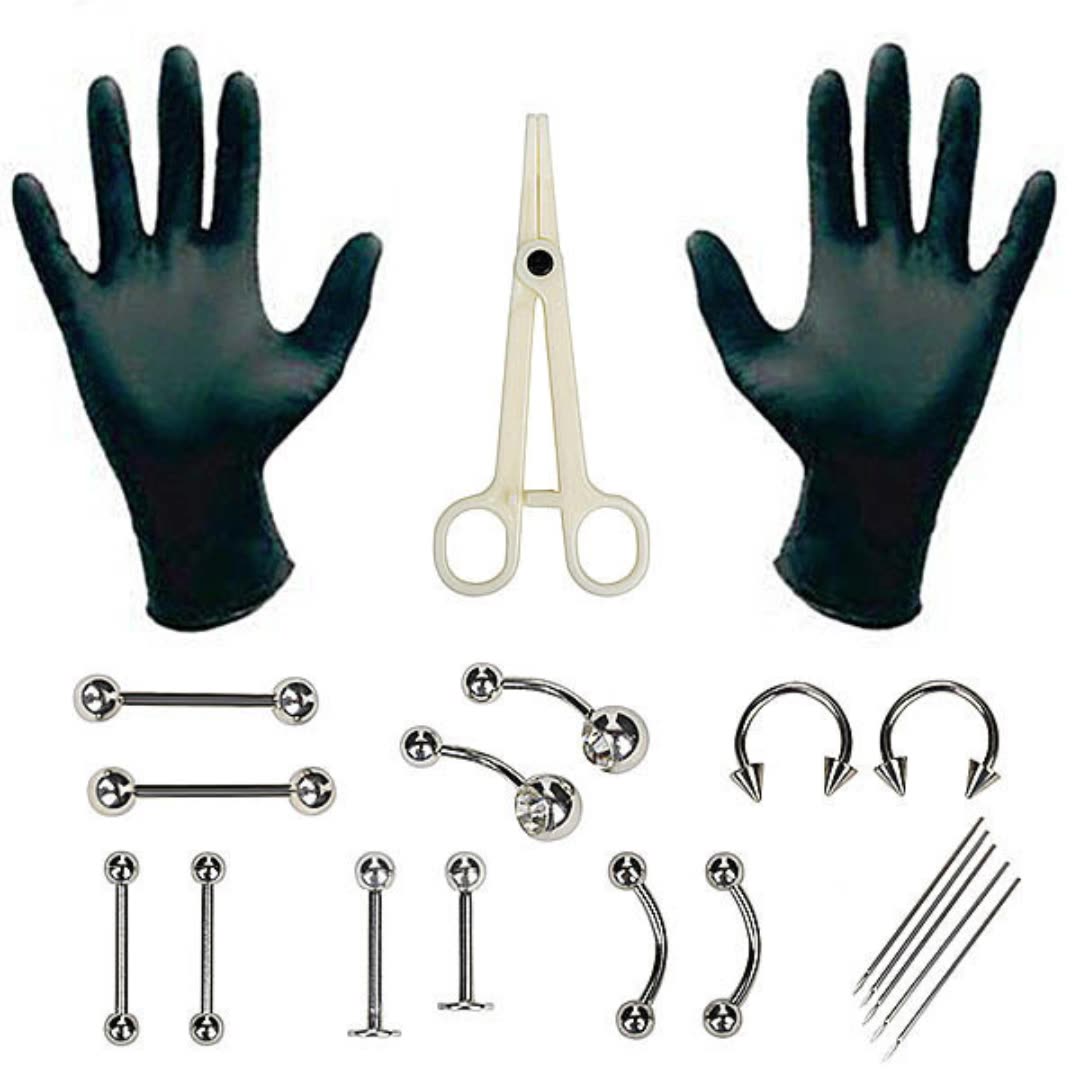 1 Set Einweg-Professionelles P – Body Jewelry Kit Bewertung und Preis