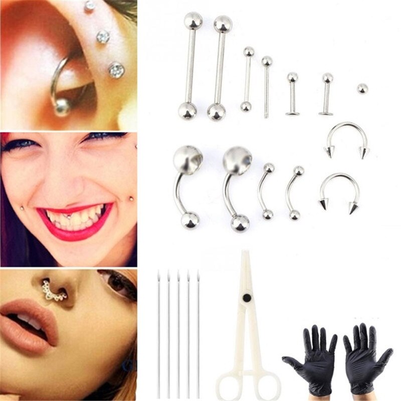1 Set Einweg-Professionelles P – Body Jewelry Kit Bewertung und Preis