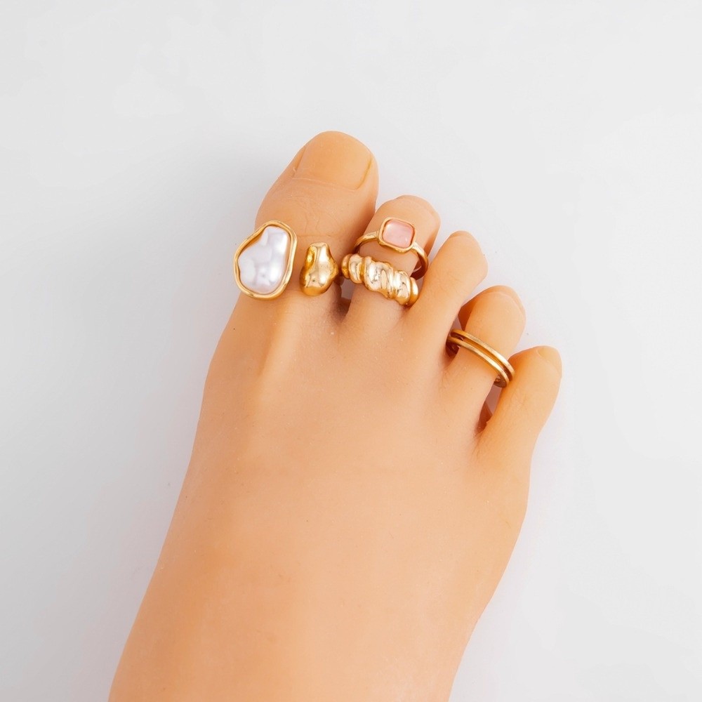 Unregelmäßiges Perlen-Zehenrin – Body Jewelry Kit Bewertung und Preis